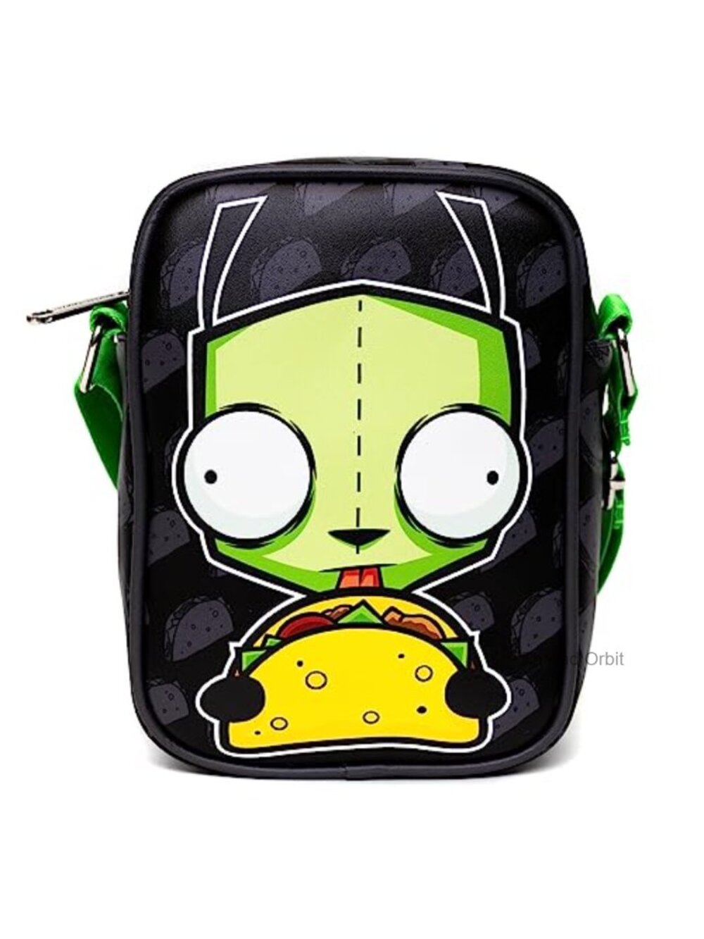 Invader Zim Crossbody Bag GIR Taco Vegan Leather Adjustable Strap